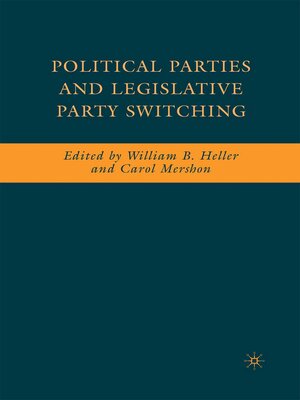 cover image of Political Parties and Legislative Party Switching